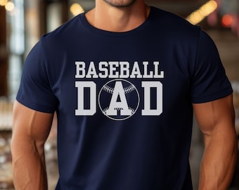 Baseball Dad Unisex Softstyle T-Shirt, Baseball Shirt for Dads, Father's Day Gift, Gift for Dad