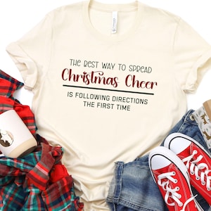 Teacher Christmas Shirt Funny Teacher Shirt for Christmas Cheer Sarcastic Teacher Tee Middle School Teacher Holiday T Shirt Xmas