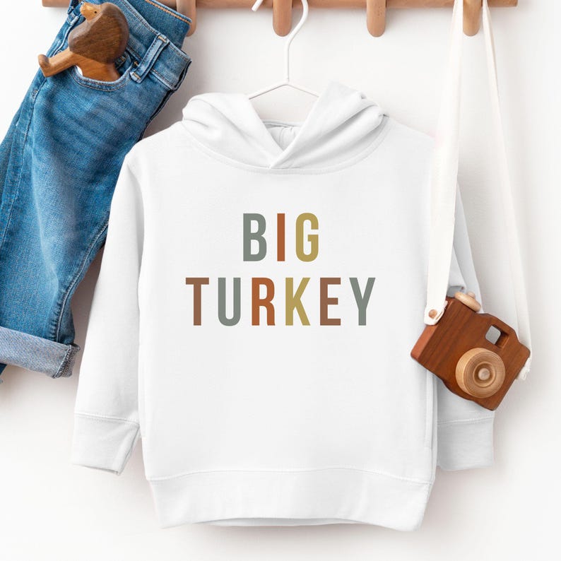 Little Turkey Thanksgiving Shirt for Toddler Boy or Girl Fall Turkey Long Sleeve Shirt for Thanksgiving Thankful Toddler Sweatshirt for Fall White