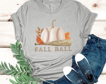 Fall Ball Baseball Shirt for Fall Tshirt for Baseball Mom Shirt for Fall Ball Baseball Pumpkin Tee for Baseball Fan Halloween T Shirt Mama