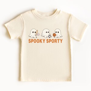 Chemise d'Halloween pour tout-petit garçon, fantasmagorie sportive, baseball, chemise d'Halloween, t-shirt fantôme de basket-ball, chemise effrayante de football, t-shirt d'Halloween pour fan de sport