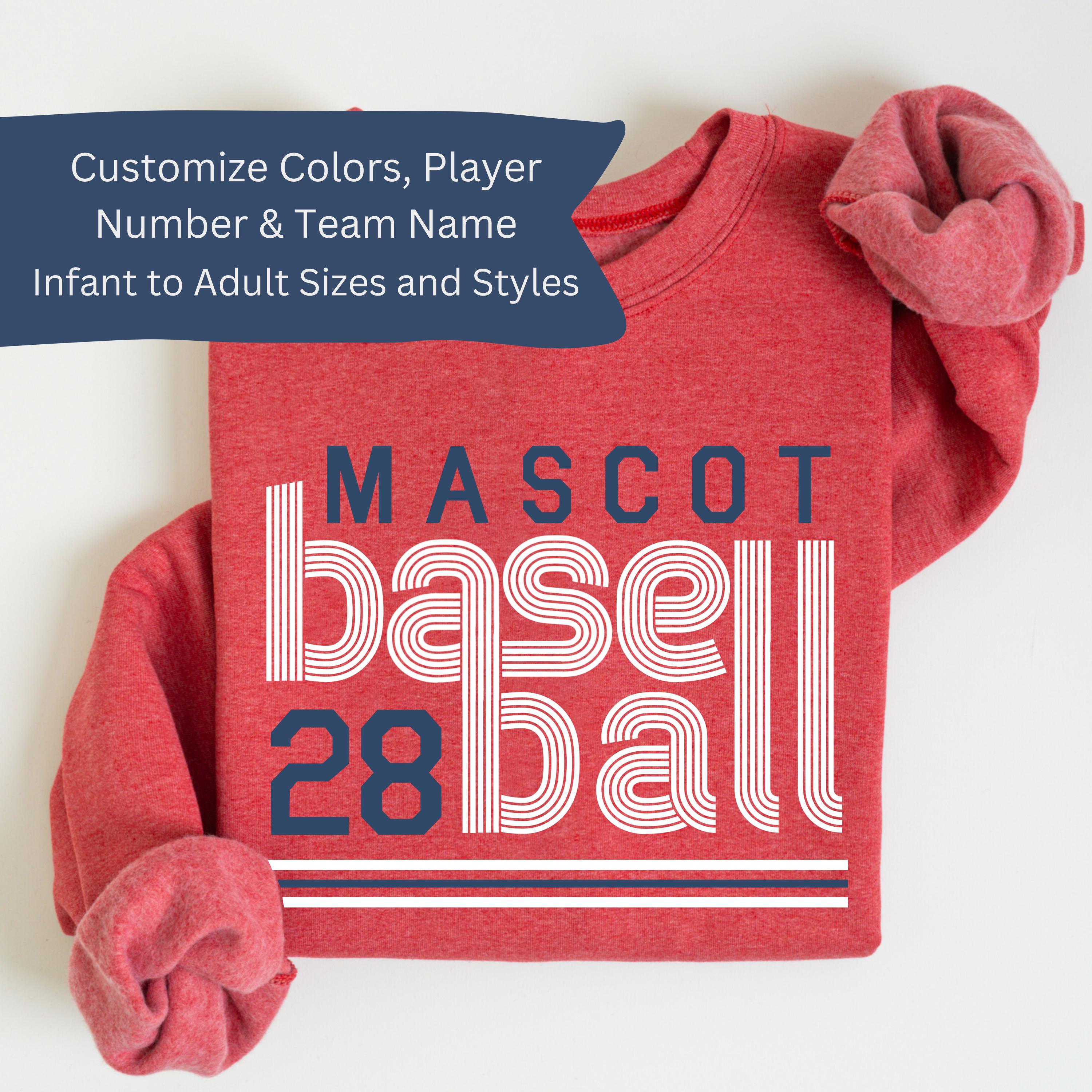 Custom Team Baseball Fan Shirt Personalized Ballpark Sweatshirt Custom ...