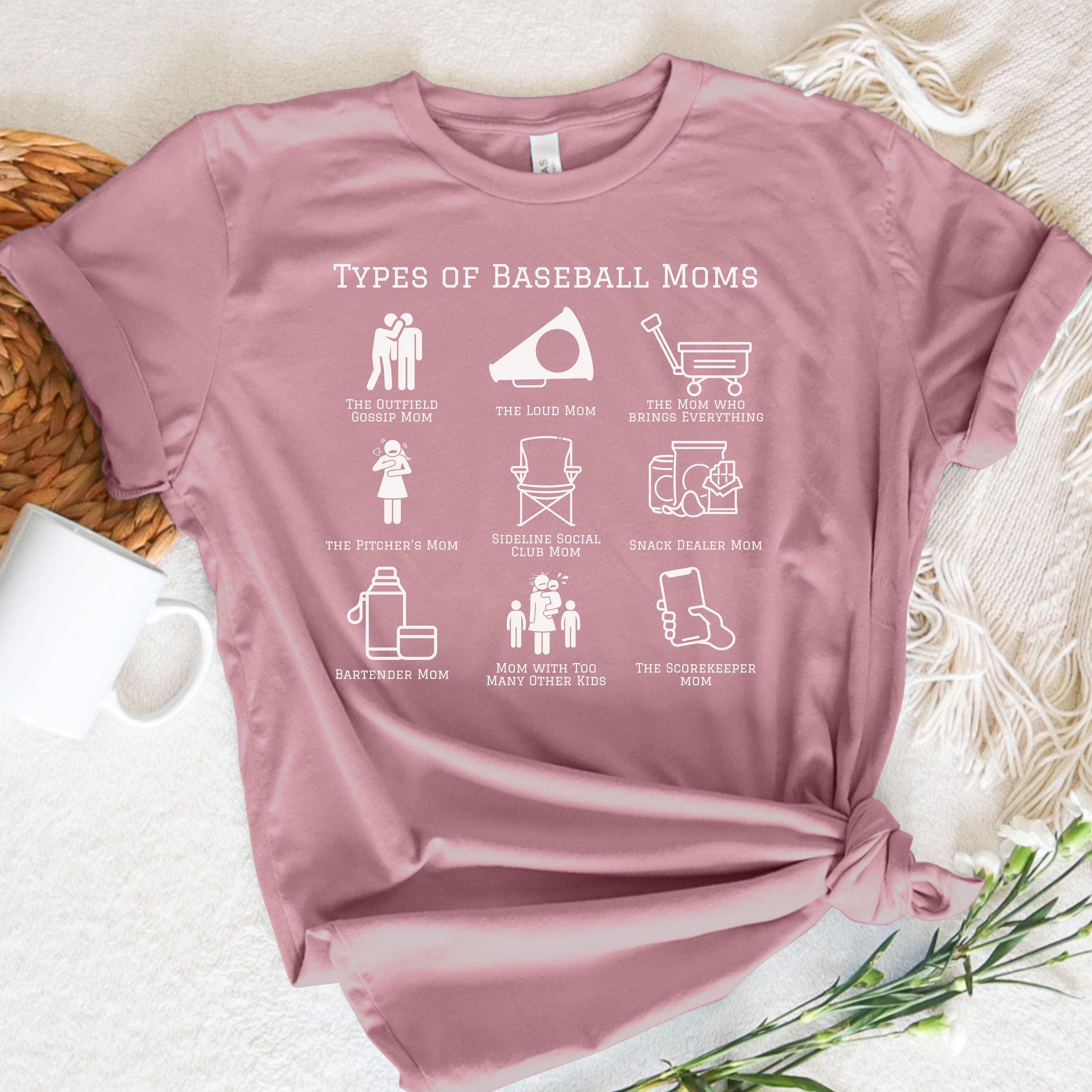 Baseball Mom Shirt for Baseball Mom Funny Baseball Shirt Types of