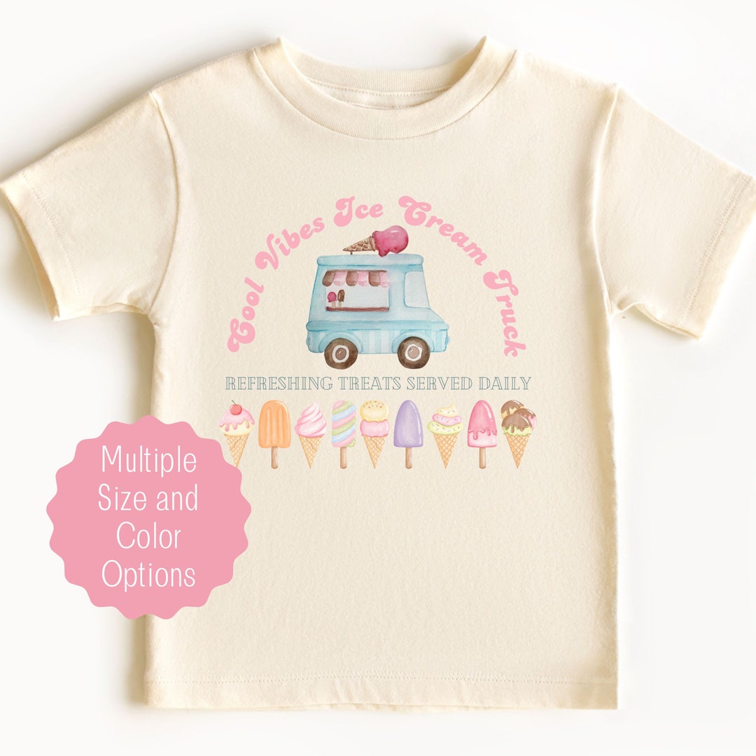 Ice Cream Truck Shirt for Girls Ice Cream Birthday Tshirt for
