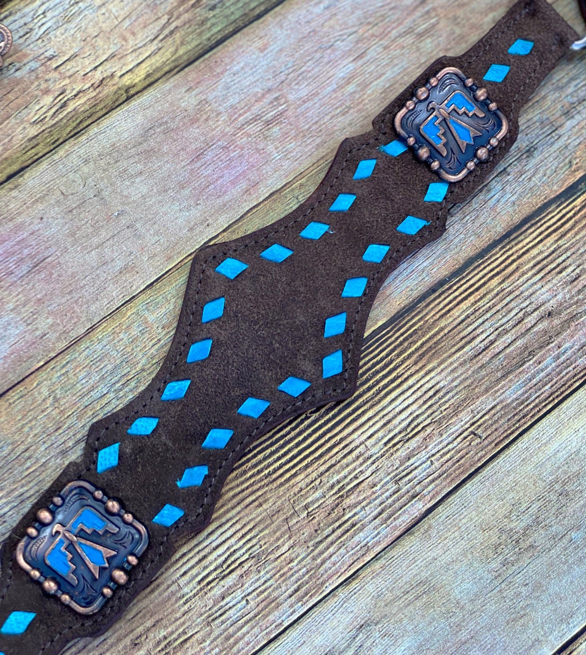WI Horseman`s Tack Westerntrense Kopfstück Headstall Leder