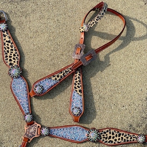 Glitzer Cheetah Cob Tack Set