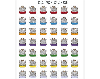 Clean Kitty Litter Planner Stickers #054