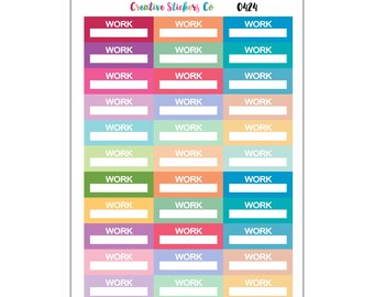 Work Planner Stickers