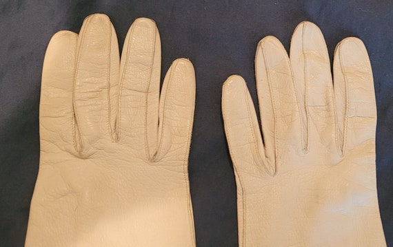 40's 50's Vintage Kid Leather Gloves - image 3