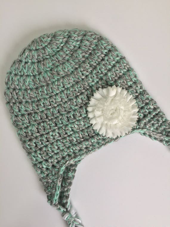 baby girl earflap hat