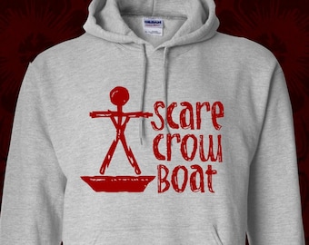 SCARECROW BOAT Band Hoodie - many colors -Buy4Get1Free -Parks and Recreation rec andy dwyer Chris Pratt mouse rat scare crow boat sweatshirt