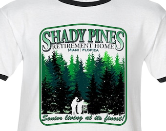 SHADY PINES Retirement Home Golden Girls - Premium T-Shirt -Many Color Options -Ringers / Cottons / Blends / Tank Tops 80s tv betty white