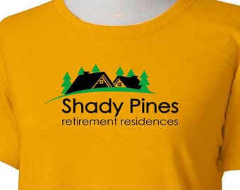 SHADY PINES Retirement Residences Golden Girls T-Shirt -Adult Womens sizes S-3Xl many colors -80s TV dorothy sophia rose blanche betty white