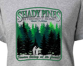 SHADY PINES Retirement Home Golden Girls T-Shirt -Adult Womens sizes S-3Xl many colors - 80s TV dorothy sophia rose blanche betty white bea