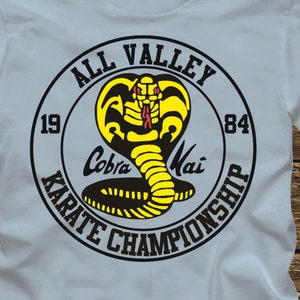 ALL VALLEY Karate Championship Cobra Kai T-Shirt -Adult sizes Many colors-fun 80s movie-the kid daniel lerusso mr dojo bonsai 1984-480
