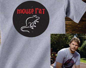 ON SALE - Mouse Rat Band Tshirt from Parks and Recreation scare crow boat scarecrow boat- Adult sizes - fun Tv Chris Pratt Andy Dwyer