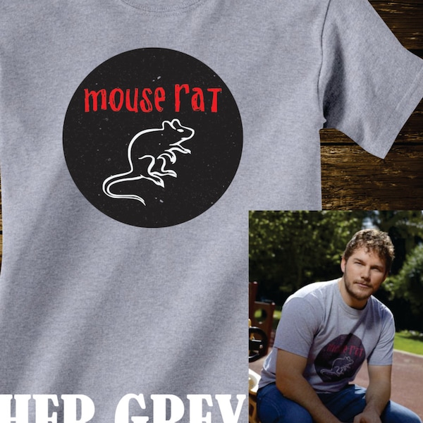 ON SALE - Mouse Rat Band Tshirt from Parks and Recreation scare crow boat scarecrow boat- Adult sizes - fun Tv Chris Pratt Andy Dwyer