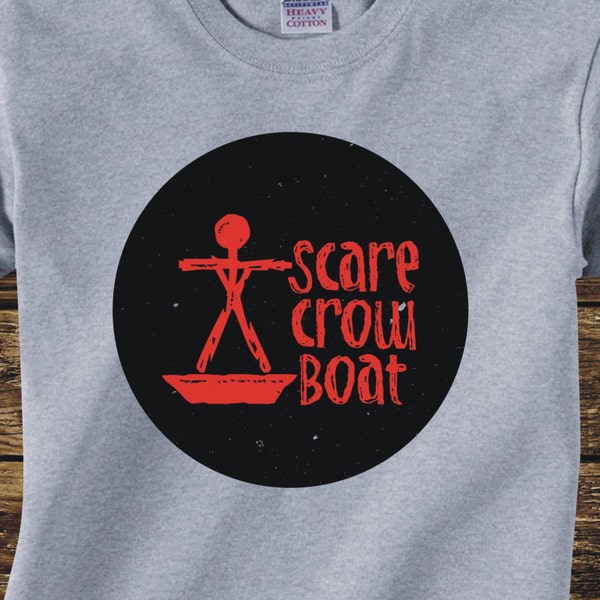 ON SALE - Scarecrow Boat Band Tshirt from Parks and Recreation scare crow boat mouse rat- Adult sizes - fun Tv Chris Pratt Andy Dwyer