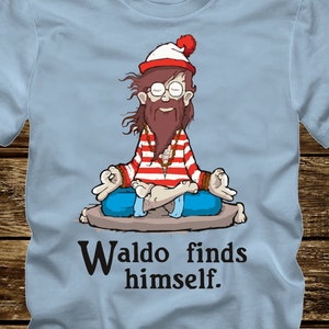 WALDO FINDS HIMSELF Funny T-Shirt Adult sizes S-3Xl many colors where's wheres waldo india 408 image 1