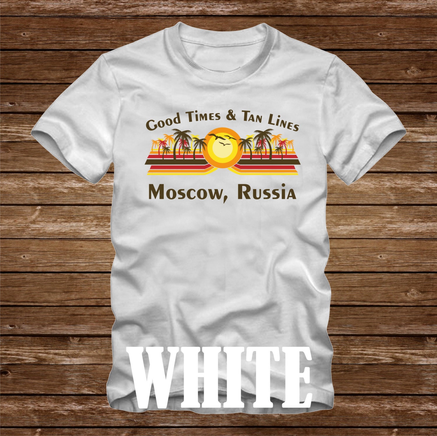 グッド タイムズ & タン ライン モスクワ ロシア T シャツ - さまざま 