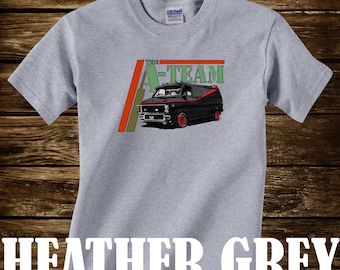Camiseta A-TEAM VAN - Tamaños adultos - diversión 80s Tv - mr T ba baracus ejecutar Gmc hannibal cara loco murdock - 433