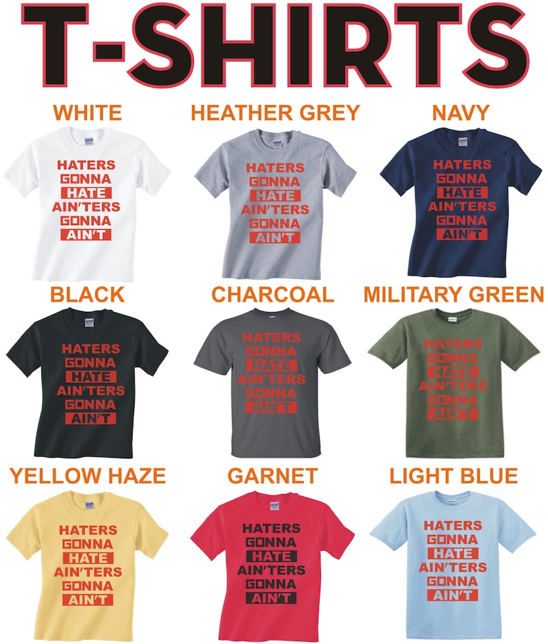 HATERS GONNA HATE Ain'ters Gonna Ain't the Interview Etsy