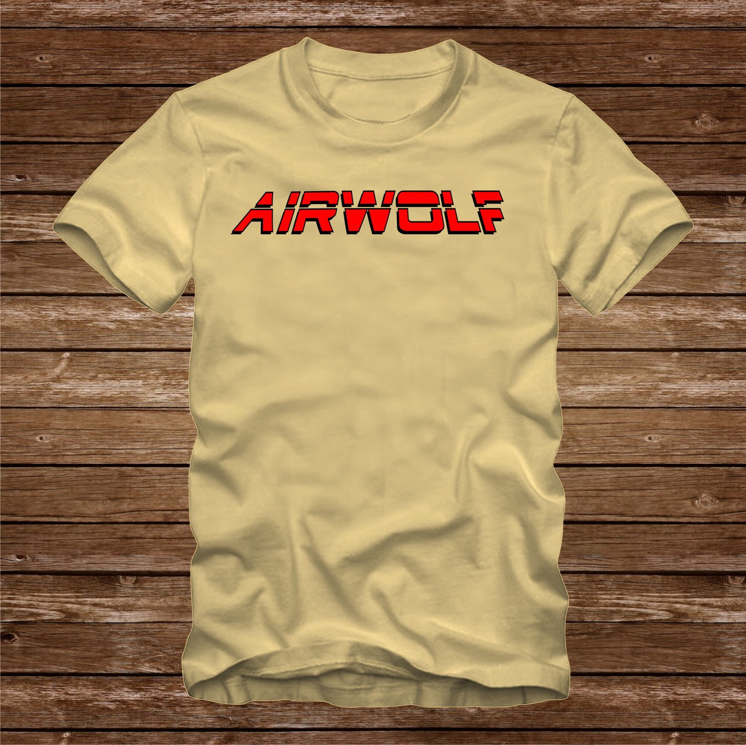 Airwolf Air Wolf série télévisée T-shirt noir homme taille S-5XL