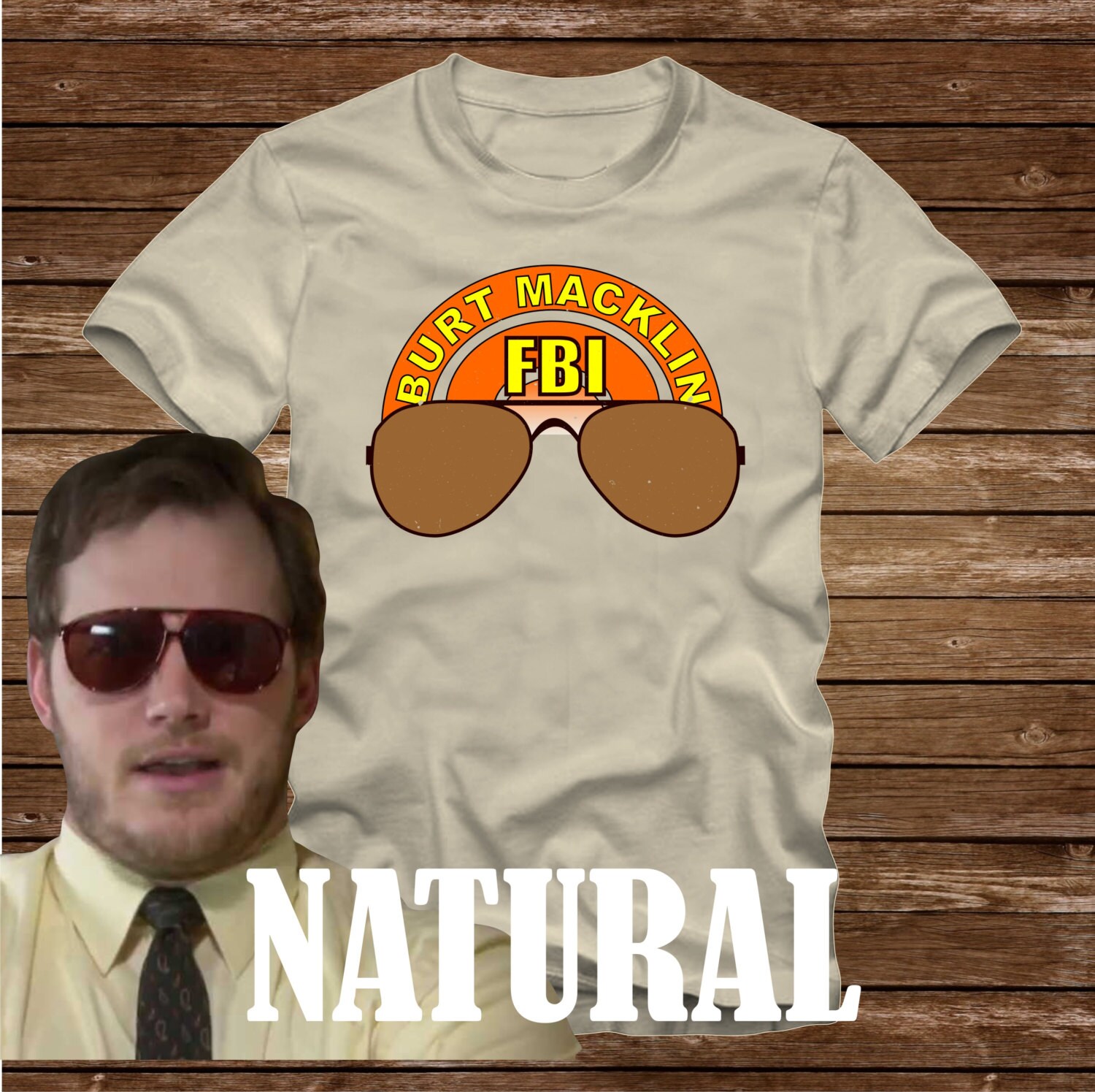 burt macklin t shirt