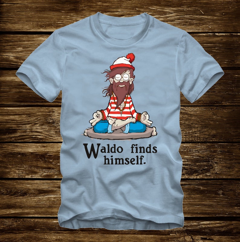 WALDO FINDS HIMSELF Funny T-Shirt Adult sizes S-3Xl many colors where's wheres waldo india 408 image 1