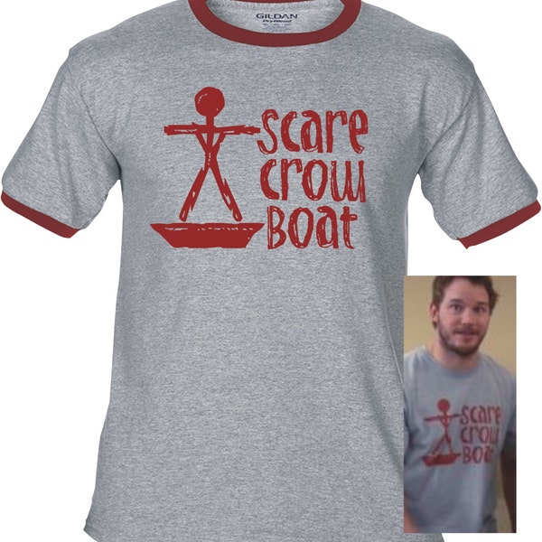 SCARECROW BOAT Band - Premium T-Shirt - Many Color Options - Ringers / Cottons / Blends / Tank Tops - mouse rat parks and rec andy dwyer