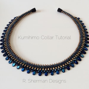 PDF TUTORIAL - Kumihimo Collar Necklace, Kumihimo Pattern