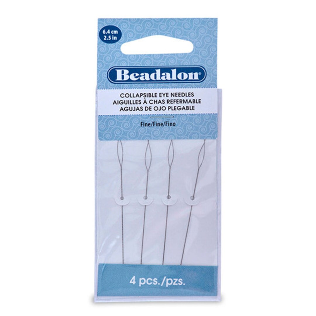 Beading Needles, Bead Threader for Jewelry Making, Collapsible Eye Beading  Needles for String Seed Waist Beads Bracelet Necklace 