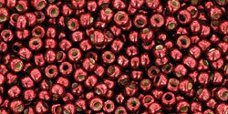 PF564 also called Cabernet PermaFinish Galvanized Brick Red 15 grams 110 Toho Seed Beads