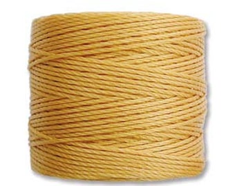 Marigold  S-Lon Bead Cord, Tex-210, Superlon, #18, Kumihimo, Knotting, Stringing, Macrame Cord