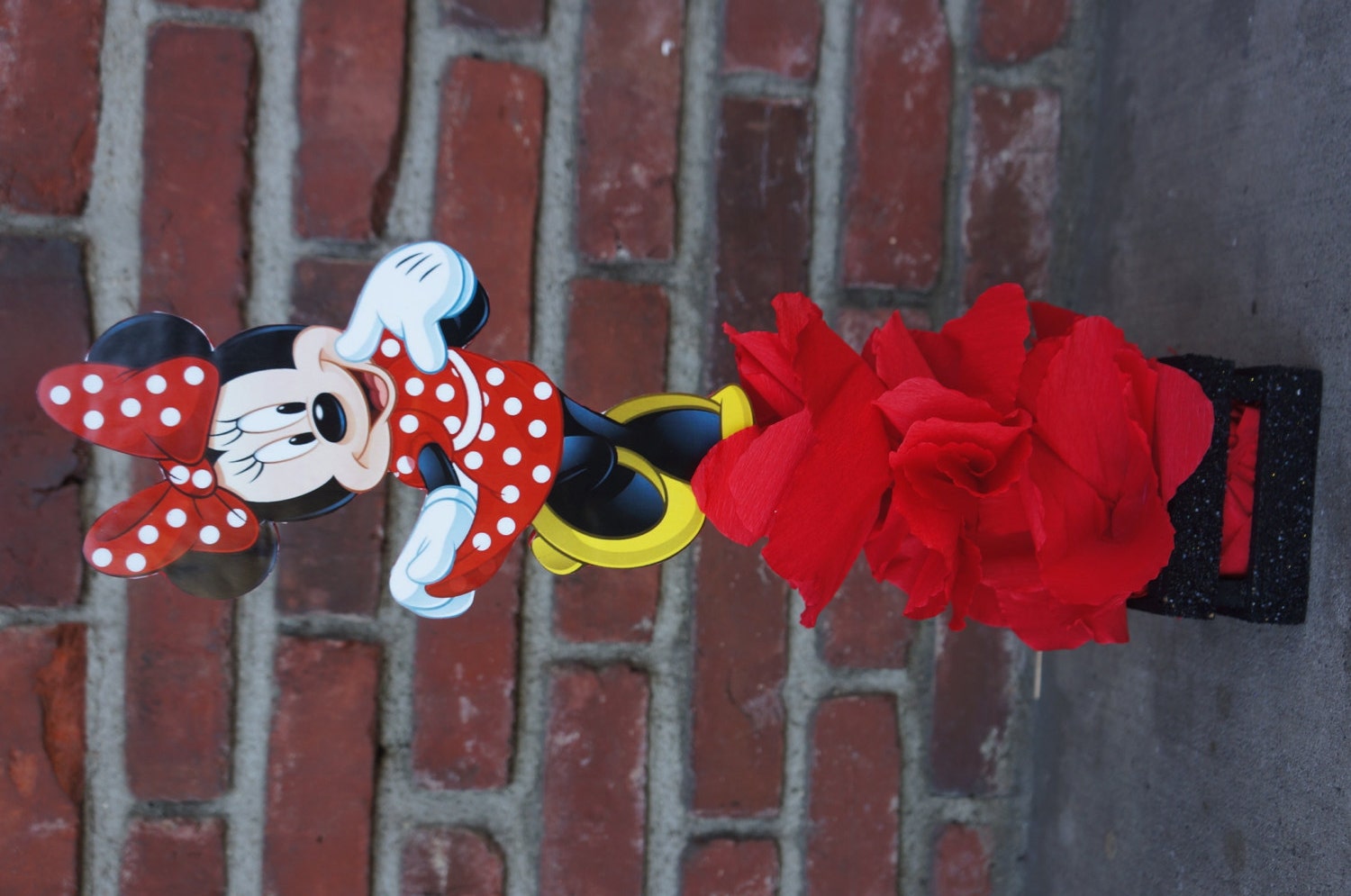 Traditional Red Minnie Mouse Birthday Centerpiece Party Favor Etsy