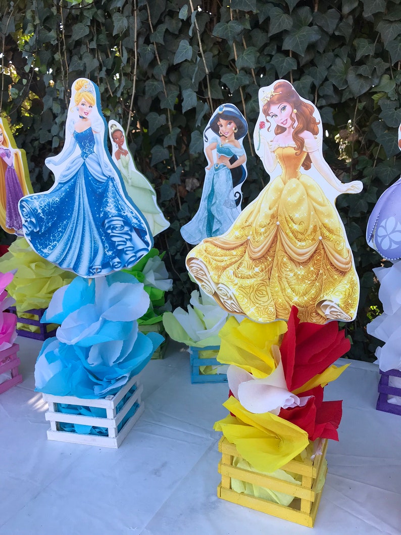 11 Disney Princess Table centerpieces Birthday Party Etsy