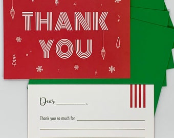 Kids' Christmas Thank You Cards - Set of 5