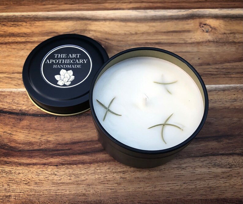 Organic Aromatherapy Soy Wax 4oz Candles Essential Oils Etsy