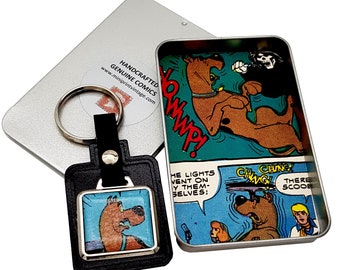 Scooby Doo Vintage Comic Leather Keyfob Keyring