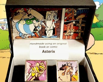 Asterix Obelix Comic Book Cufflinks.