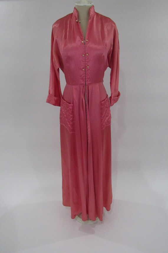 dark pink silk dress
