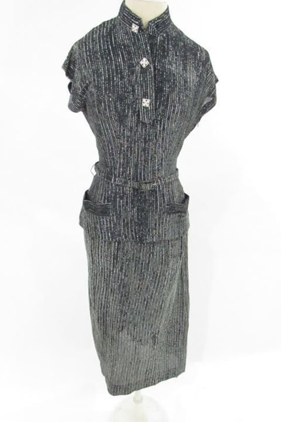 Stunning 1960s lurex suit // vintage lurex suit //