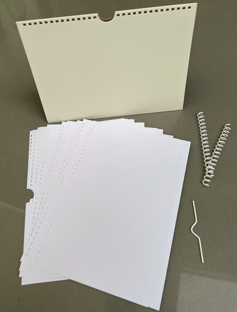 A Complete A5 Desk Top Calendar Kit Everything You Need to Make Your