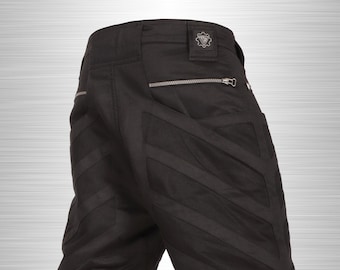 Baggy cargo short pants, Futurist wear, Black mens fashion, Nomad festival clothing, Multi pockets pants, Street wear, Toolbox, TUNKSA