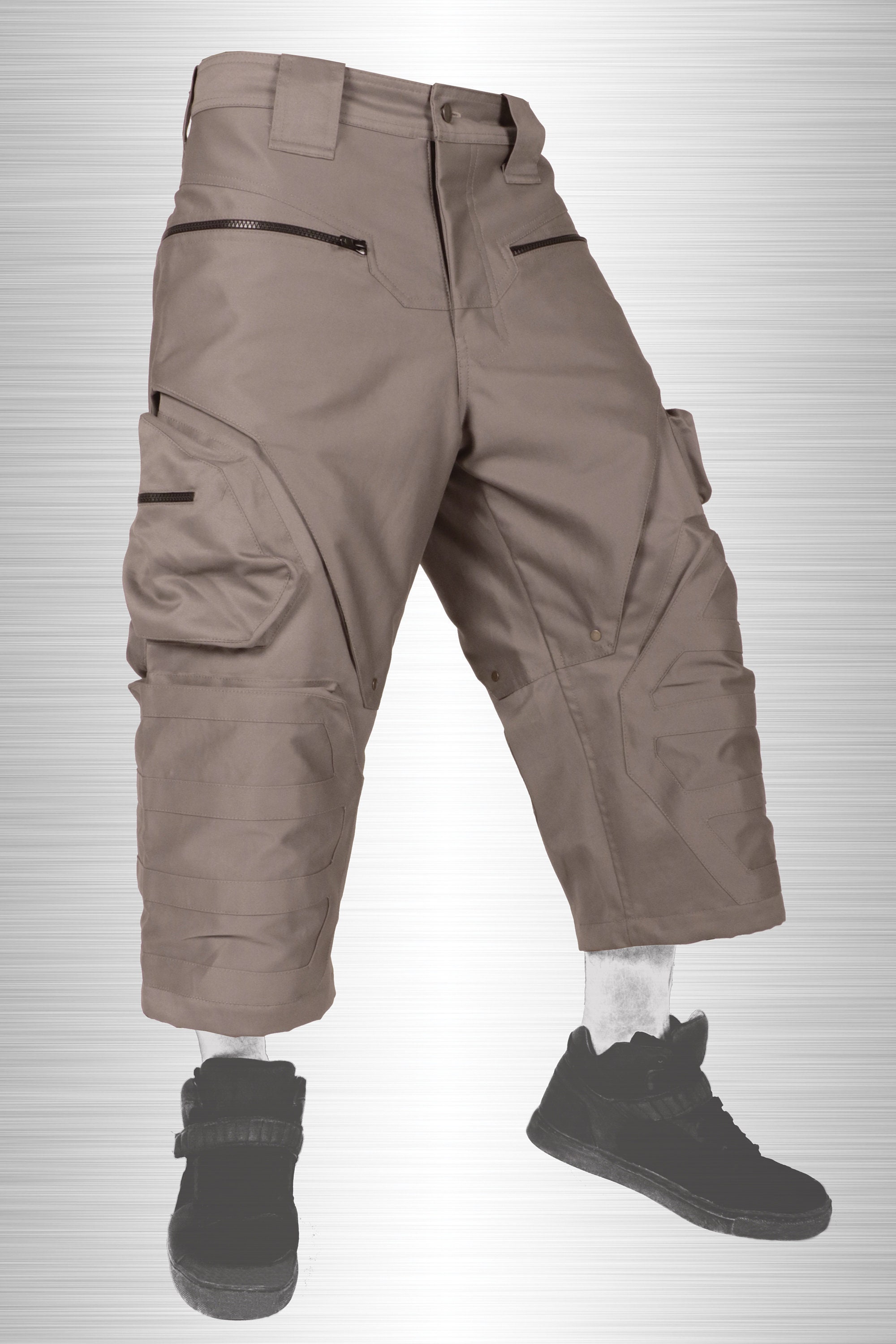 Mens Baggy Short Pants Zipped Cargo 