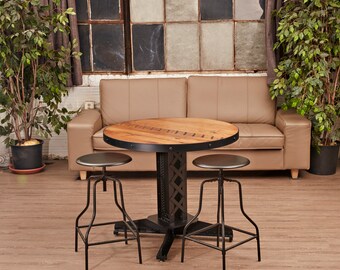30" Round Railroad & Industrial Cafe Table
