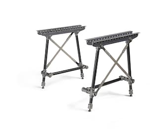 Pipe & Riveted Steel Table Legs
