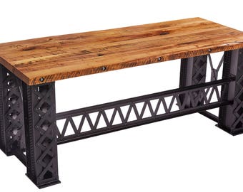 Hot Riveted Railroad Bridge Desk - Etsy