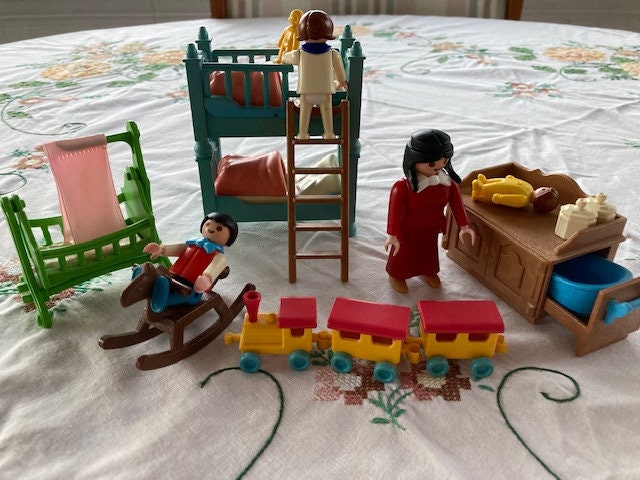 Imitatie recept Kietelen Vintage Playmobil Set 5311 Kinderkamer/ Kinderkamer jaren - Etsy Nederland