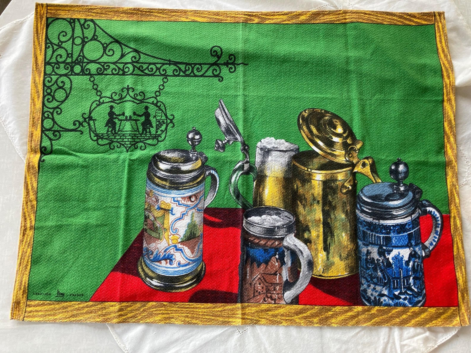 Mid Century Vintage French Vony Kitchen Towels 3 Different Etsy UK